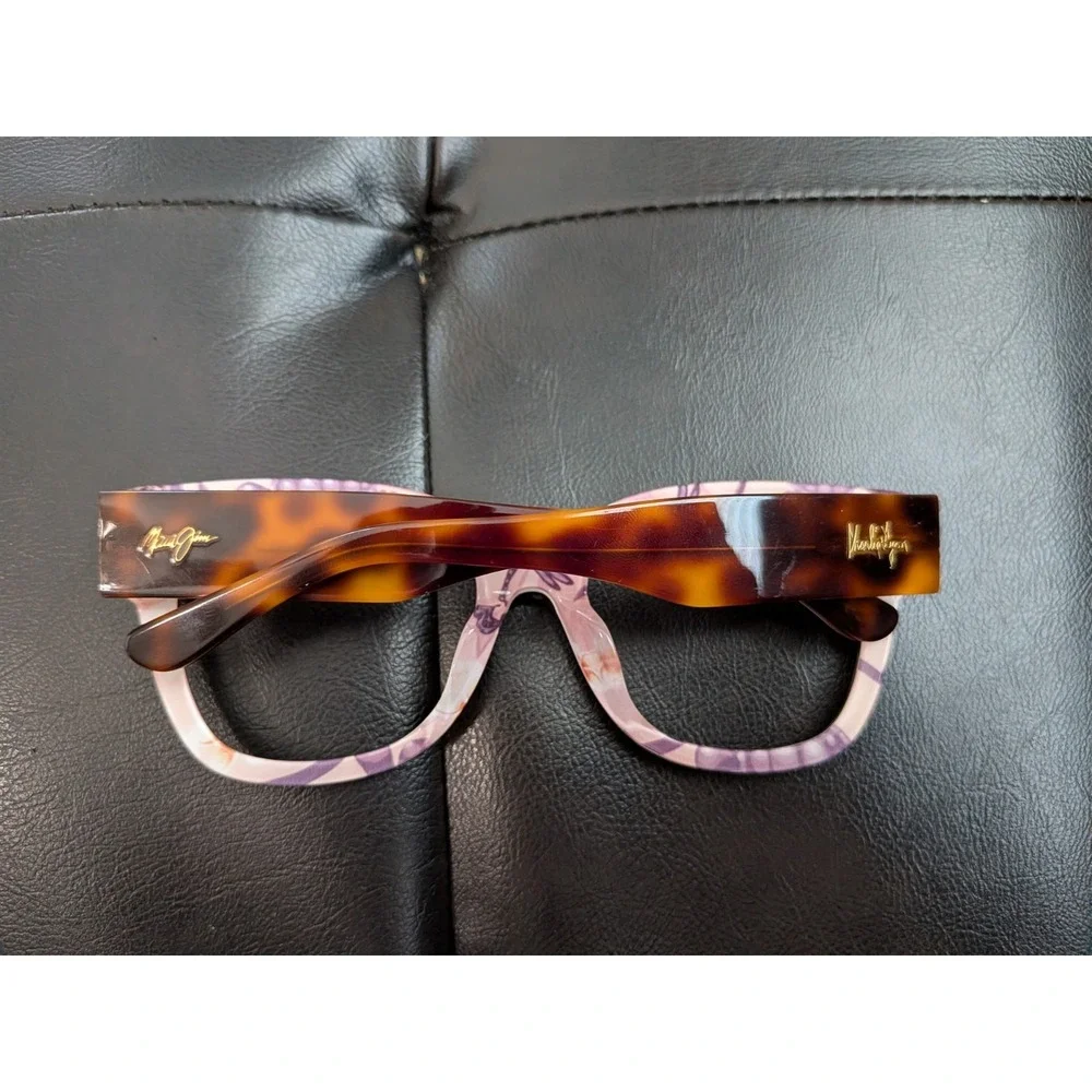 Maui Jim Brown Tortoise Square Glasses Italy Charlie Lyon MJ790-97 54-20-140